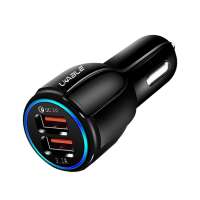 Fast Charging Car Charger 3.0 QC 3.0 Dual USB Quick Charging Adapter Car-Charger Type For Micro USB C Cable Phone Charger