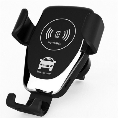 New Design Automatic Clamping Gravity Fast Charging Smart Sensor Charger Wireless Car Charger Air Vent Mount Car Holder